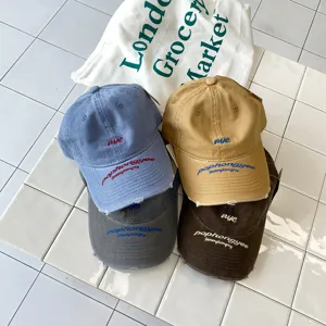 Berretto da baseball ricamato e vintage per bambini e adulti, cappello casual comodo.
