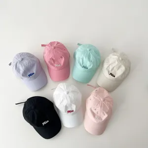 Colorful kids quick-dry baseball cap spring summer breathable sun hat for boys and girls