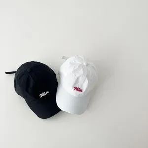 Kids quick-dry baseball cap summer thin sun protection hat with cute letter embroidery