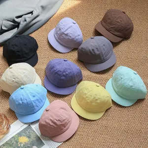 Kids Quick Drying Baseball Cap Solid Color Breathable Sun Protection Outdoor Casual Summer Hat For Children