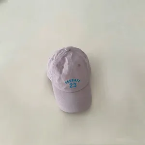Kids baseball cap summer breathable sun protection hat cute embroidered design for outdoor travel