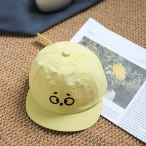 Cute big eyes kids baseball cap summer sun protection duckbill hat for babies toddlers