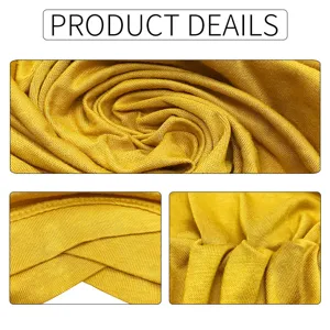 Modal Stretch Under Scarf Cross Turban Cap Gold Inner Hijab Detail View Design Cap