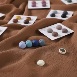 Macaron color round magnetic scarf clips magnetic buttons for women stylish hijab accessories set