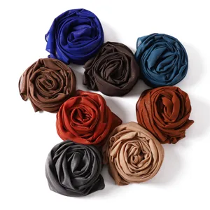 Shimmering metallic glitter chiffon hijab for women, elegant long scarf head wrap.