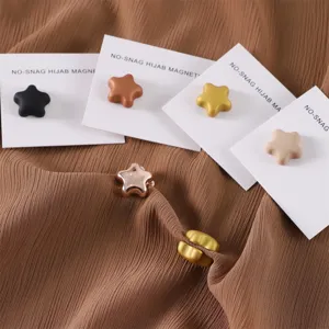 Stella Forma Lega Magnetica Hijab Spilla Forte Magnete Spilla Sciarpa Clip Donna