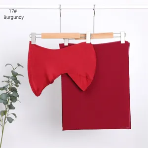 Modal breathable solid color inner cap and matching chiffon hijab scarf set detail.