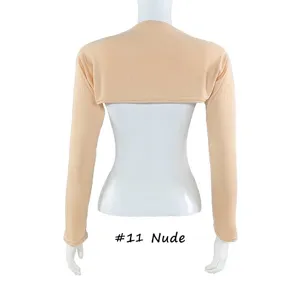 Coton modal raglan manches longues protection solaire châle détails couleur #11 Nude