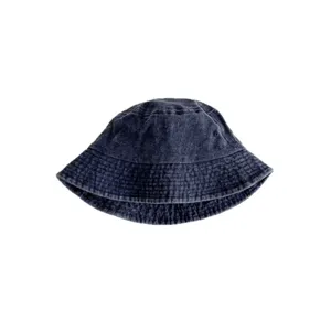 Kids washed cotton bucket hat solid color sun hat for boys and girls spring autumn