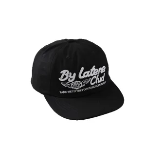 Gorra de béisbol snapback negra para niños con bordado genial streetwear hip hop