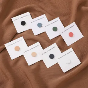 Bunte runde Hijab Magnete starke magnetische Pins für Damen tägliche Schals Tücher.