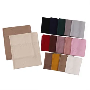 Details of multi-color modal wide base cap tube headscarf elastic fabric texture close-up