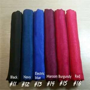 Solid color imitation silk linen scarf soft head wrap shawl for daily wear, multiple colors.