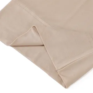 Detailed view of the soft breathable solid color modal fabric elastic headscarf edge.
