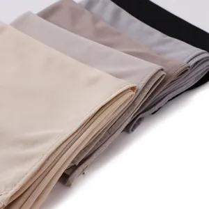 Soft elastic solid color jersey hijab headscarf for women, breathable daily wear comfortable wrap.