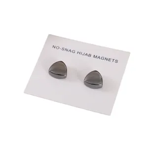 Spille per hijab magnetiche triangolari clip per sciarpa in metallo accessori moda set