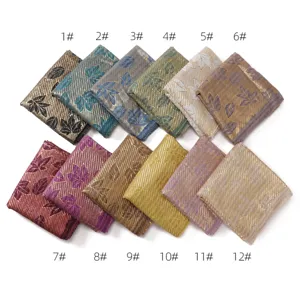Pleated metallic gold leaf striped cotton linen scarf, colorful shawl variants detail display.