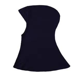 Solid color mercerized cotton breathable neck protection long hijab cap for daily wear main view