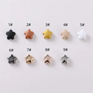 Fibbia magnetica forte in lega pentagramma sciarpa clip set, dettaglio di sicurezza.
