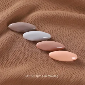 Épingles de sûreté en plastique hijab clips 4pcs rose mix ensemble foulard accessoires