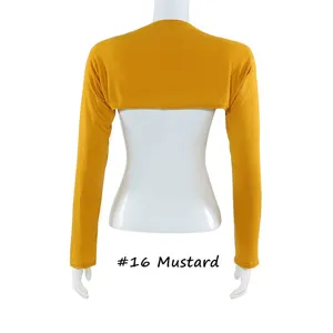 Manches bolero shrug anti-UV en coton modal unies protection solaire bras femme