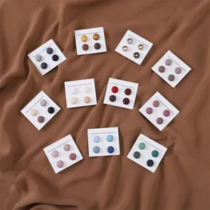 Colorful round magnetic hijab pins set, strong hijab magnets clips for women scarf accessories.
