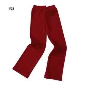 Detail view of red modal cotton sun protection sleeves, soft ribbed knit fabric texture.