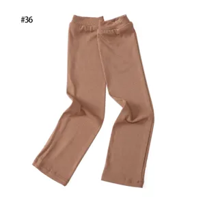 Detailed view of brown ribbed sun protection arm sleeves, soft modal fabric texture.