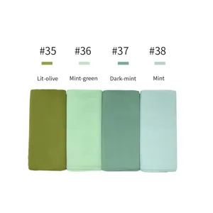Solid color bubble chiffon hijab scarf lightweight breathable shawl wrap summer sun protection