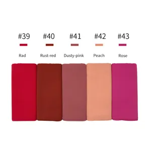 Women chiffon hijab scarf color options solid plain headscarf shawl wrap breathable