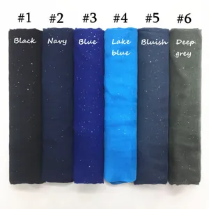 Pañuelo hijab de viscosa brillante unicolor para mujer, ligero y elegante diseño.