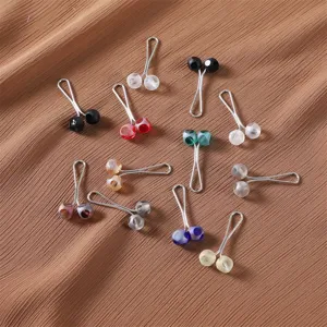 Kristallkugel U-Förmige Schalspange Metall Tuchnadel Hijab Verschluss Bunte Schal Zubehör Damen Schmuck