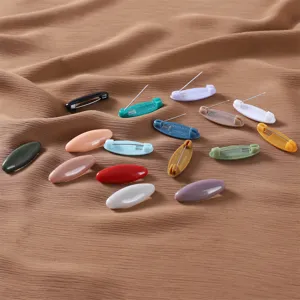Colorful plastic safety pins hijab clips anti-exposure scarf pins mixed colors set