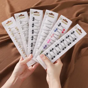 Künstliche Perle U Förmig Stift Schalschnalle Metall Hijab Nadeln Minimalistisch Mode Accessoires Für Damen Schmuck
