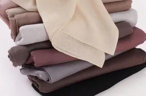 Écharpe unie respirante en modal légère pour femme foulard bord fin châle décontracté été