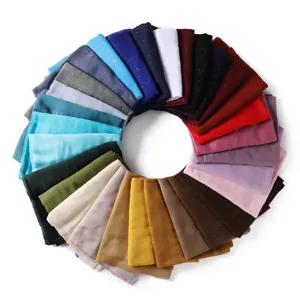 Detailed view of the sparkling glitter viscose cotton linen hijab scarf in vibrant colors.