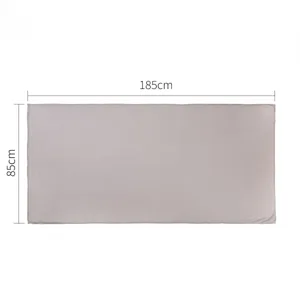 Detail view of the solid color modal cotton scarf showing length 185cm and width 85cm size.