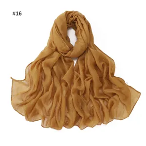 Women lightweight sheer scarf with rhinestone foil dots breathable summer beach shawl wrap