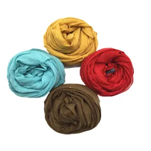 Mujer Bufanda Viscosa Brillo Liso Fular Brillante Ligero Hiyab Chals Multicolor Varios
