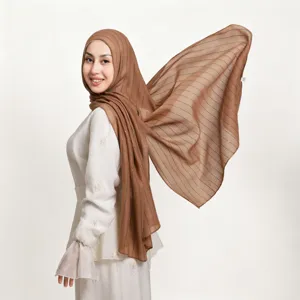 Fashion Lightweight Polyester Striped Sequin Long Scarf Women Casual Sun Protection Shawl Wrap Female Neckwear