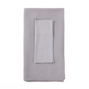 Ensemble écharpe longue en modal gris et bonnet élastique assorti pour femmes mode