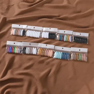 Colorful plastic safety pins hijab clips scarf anti-exposure buckle bag set detail view