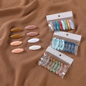 Colorful plastic safety pins hijab clips anti-glare scarf buckles for women daily 8pcs