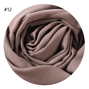Detailansicht der einfarbigen Blasen-Chiffon Schal Stoff Material Textur #12 nahaufnahme