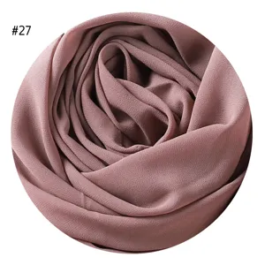 Einfarbiges Chiffon Kopftuch für Damen, weiches Bubble Hijab Tuch, elegantes Modeaccessoire.