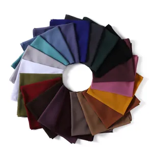 Solid color chiffon square scarf multi-color display, lightweight breathable hijab shawl.
