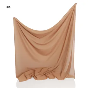 Elegantes, transparentes Chiffon-Quadratkopftuch mit Strass-Schleife, leicht und atmungsaktiv.