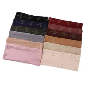 Elastische ademende katoenen strass paardenbloem lange sjaal dames hoofddoek hijab.