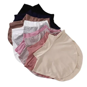 Donne colore unito modal finto colletto staccabile versatile collo alto sciarpa accessorio