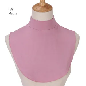 Collo finto a collo alto in modal staccabile malva accessorio donna elegante moda